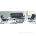 chrome legs leather sofa HW948